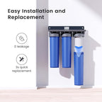 Waterdrop Whole House Water Filter, Carbon Filter, Reduce Iron & Manganese Filter Cartridge, Replacement for, Any 20" x 2.5" System, 5 Micron，WD-WF20PFC