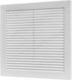 Vent Systems 8" x 8" Inch (Opening Dimensions) - Pack of 10 - Plastic White Soffit Vent Cover - Flat Square Air Vent Grille - Air Vent Deflector - HVAC 10" x 10" Inch (Overall Dimensions)
