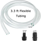 AQUANEAT Small Fountain Pump, 50 GPH Mini Submersible Water Pump with 3.3 ft Tubing, for Aquarium Fish Tank, Pet Water Fountain, Hydroponics, Pond Waterfall Filter Pump