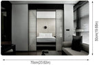 Wall Mirror Modern LED Bathroom Mirror with Defogging Backlit Bathroom Mirrors with Light and Touch Sensor Switch Demister Pad (Color : D Size : 50CMx70CM) (A 75CMx120CM)