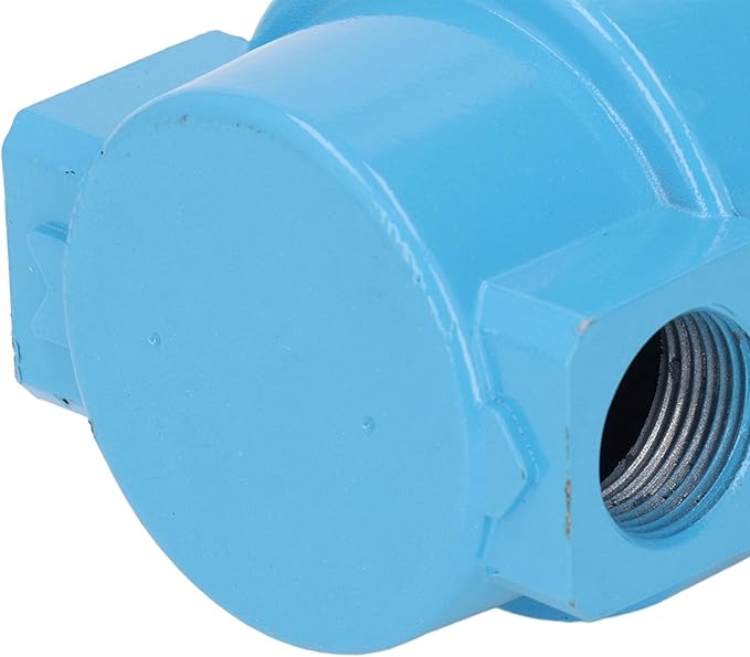 Water Oil Separator Air Compressor Filter, Aluminium Alloy PP Cotton Filter, Leak Proof 1.18in Inlet Outlet, 1.0MPa Replacement Part (T-001)
