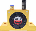 GT16 Industrial Turbine Vibrators, G 1/4" Pneumatic Compressed Air Power Turbine Vibrator Wheel Type Silent Golden Industrial Turbine Vibrator with Muffler