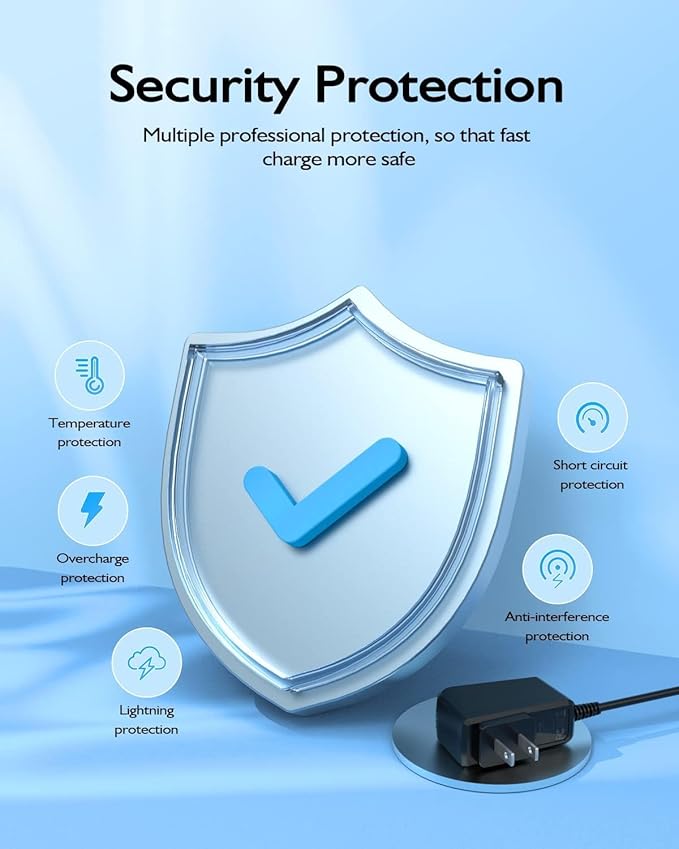 12V AC/DC Adapter Charger Compatible with FULMINARE P05 PU-P05 PUP05 Air Purifiers H13 True HEPA Air Filter DC12V 500mA 12VDC 0.5A 12.0V Power Supply Cable Cord