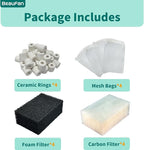4 Set of Upgraded Three-Stage Filtration Tank Filter Maintenance Kit, Replacement for AquaClear 30/150 30-Gallon Aquarium