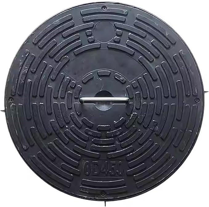 Septic Tank Lids, Manhole Cover with Handle, Sturdy and Pressure-Resistant, Suitable for Green Belts, Residential Areas and Construction Sites(35 cm/14 in)
