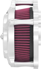 HDBUBALUS Motorcycle CNC Spike Air Cleaner Air Filter Intake System Filter (D-For M8 Touring 17-23,Trike 17-25,Softail 18-24)