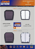 DNA High Performance Air Filter Compatible for Suzuki GSX-8S (23-24) PN: P-S8E23-01
