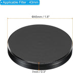 PATIKIL 43mm Lens Cap, Camera Lens Cap Cover Universal Lens Filter Stack Cap Front Metal Protective Case Cover with Cleaning Cloth for Photography Camera Filter
