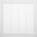 Vent Systems 10" x 10" Inch (Opening Dimensions) - Pack of 5 - White Plastic Soffit Vent Cover - Durable Flat Square Air Vent Grille with Mesh Screen - Ventilation Grill Wall, Ceiling Indoor, Outdoor