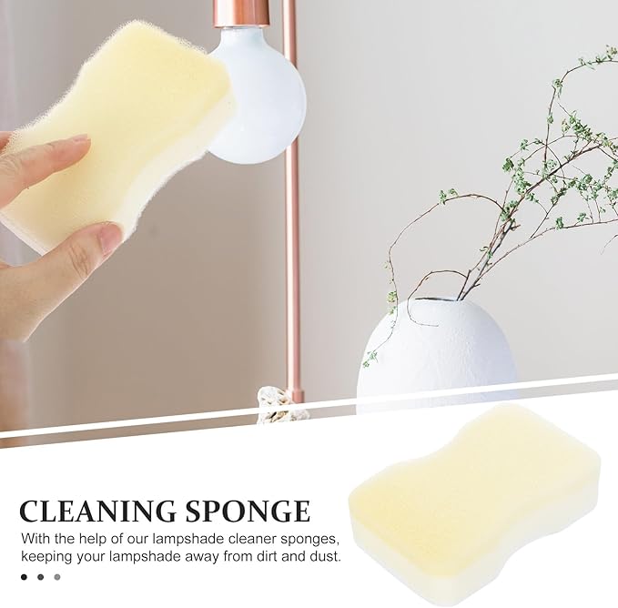15pcs Lampshade Cleaner Sponges Fabric Cleaning Brush Dry Soot Removal Sponge for Dust, Pet Hair, Curtains, Reusable Household Cleaning Tool Set