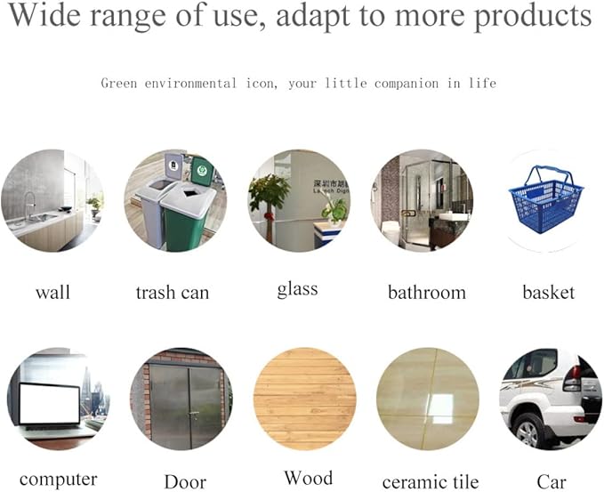 GLEAVI 1Set Waste Sorting Stickers Self Adhesive Garbage Bin Decals for Waste Management Home Office Waste Container Labels