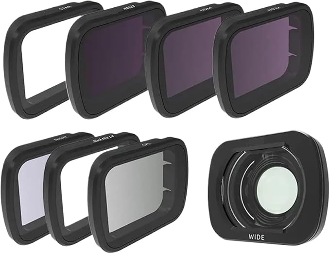Compatible for DJI Flip - Lens Wide-Angle Filter Set (CPL, Night, ND32/64/128, 1/4 Black Mist, Waterproof)(E)