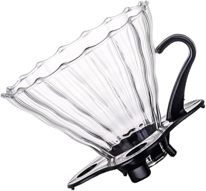 GLEAVI Manual Coffee Pot Funnel Filter Funnel Precision Strainer Safe for Household Use Easy Extraction
