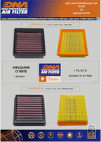 DNA High Performance Air Filter Compatible for CF Moto 450 SR-S (24-25) with EVA Seal, 98-99% Filtering Efficiency and 76.59% Increased Air Flow PN: P-CF45S23-01