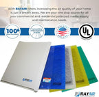 RayAir Supply 16x25 Replacement Filter Pads Compatible with Dynamic Air Cleaner 16X25 Refill (3 Pack) White, Made in USA