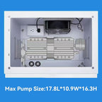 Pond Aerator Weatherproof Outdoor Cabinet,20.8”×16.9”×20.8” with Cooling Fan,pre-wired outlet