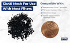 IPW Industries Inc. | PC600-R Water Filter Refill – Activated Carbon Replacement Media for Water Filtration - Charcoal Odor Absorber and Chloramine Remover for Whole House Water Purifier with Funnel