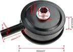 Air Compressor Silencer Filter 1/2" PT Thread Metal Inlet Noise Muffler Silencer