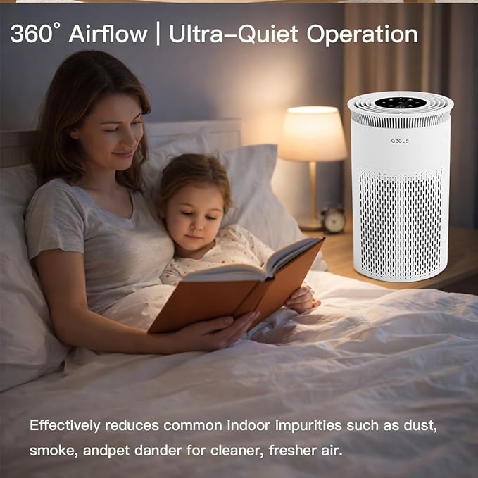 AZEUS Air Purifier New Version C8 (2, White)