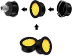 6PCS Air Compressor Intake Paper Filter Sound Muffler Accessories, Air Compressor Replacement Filter Elements for Engines, Blowers, Exhaust Ports