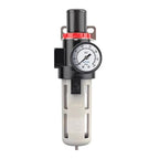 Compressed Air Pressure Filter Regulator Airtac BFR3000-C 3/8'' NPT 0-140 PSI Combo Piggybac Adjustable,Bracket,Gauge Semi-Auto Drain