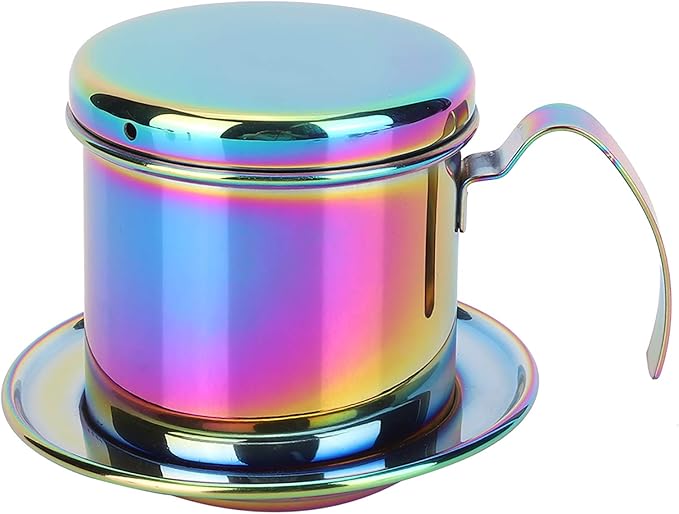 Portable Stainless Steel Coffee Drip Filter, High Density Filter for Sweet and Smooth Taste, Practical Pot for Coffee Lovers, Gift or Collection, Pot