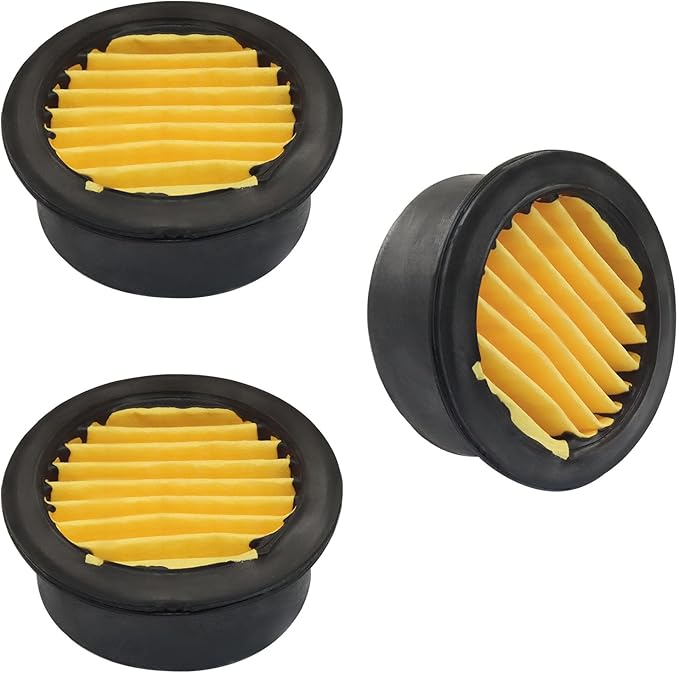 2 Pcs Air Compressor Silencer, 3/8" Thread Air Compressor Intake Filter 16mm Air Compressor Filter Noise Muffler