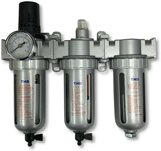3/8" COMPRESSED AIR FILTER REGULATOR/DESICCANT DRYER/COALESCING FILTER
