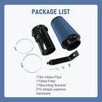 Cold Air Intake Kit 6.4 Diesel Filter System Air Intake Pipe with Oiled Filter Replacement for 2008-2010 Ford F-250 F-350 F-450 Super Duty Power stroke Diesel Engine 6.4L