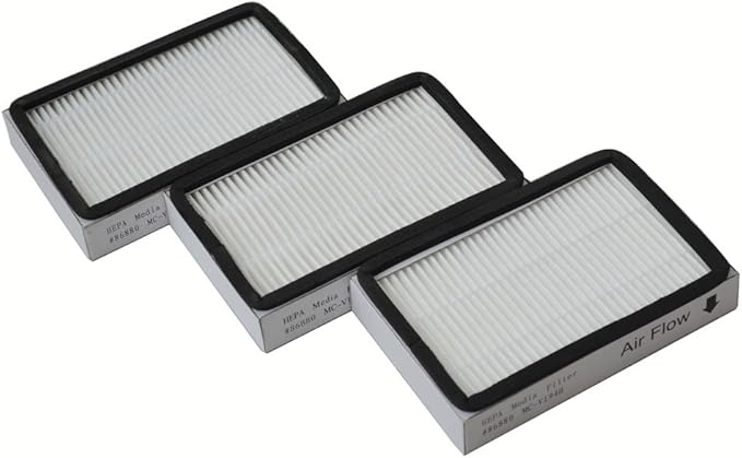 EZ SPARES 3 PCS Replacement for Kenmore EF2 (EF-2) Exhaust HEPA Vacuum Replacement Filter Compares to 86880 and for Panasonic MC-V194H HEPA Filter