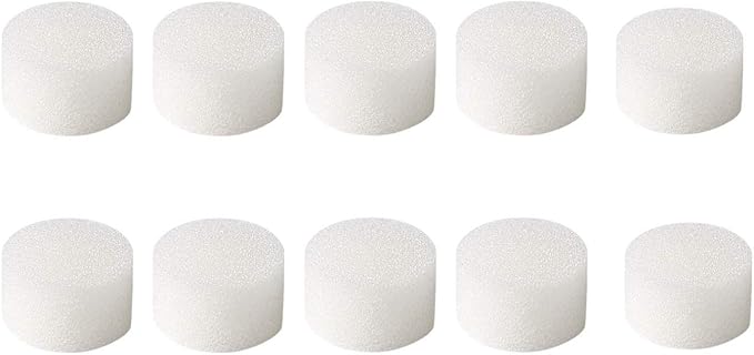 10 Pcs Replacement Sponge Filters for Compressor System Cool Mist 19/32 Inch Diameter (Filters10)