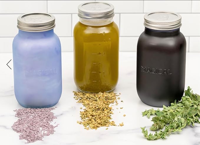 Magical Butter Infusion Bundle – Includes Filter Press, Butter Tray & 3 Mason Jars – Mess-Free, Durable Kit for Straining, Portioning & Storage