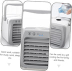 GLEAVI 1pc Portable Usb Air Conditioner Fan Mini Desktop Air Cooler Multi-filtering System for Clean for Home Office School Outdoor Use