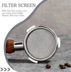 Cabilock 2pcs Stainless Steel Espresso Filter Plate Coffee Machine Compatible Easy to Filter Mesh for Espresso Extraction