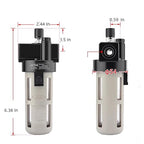 Compressed Air Line Lubricator Airtac BL2000-C 1/4'' NPT 0-145 Psi Oil for Pneumatic System Source Treatment