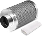 4 Inch Air Carbon Filter Odor Control, Reversible Flange, Pre-Filter Included, Smelliness Scrubber Accessories Parts for Grow Tent Rooms