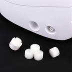 Boao 96 Pcs Nebulizer Filters Replacement Air Filter Sponge for Compressor System Accessories, Round White Sponge Air Replacement for Compressor System Cool Mist Device