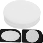 KICHOUSE Efficient Espresso Extraction Paper Coffee Filters Reusable White 100pcs for Coffee Maker Espresso Filter Paper