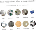 TEHAUX Self-Adhesive Garbage Sorting Stickers Waste Bin Decals for Recycling Identification Material Eco-Friendly Labels for Home Office Use