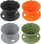 Portable Coffee Dripper, Silicone Collapsible Design for Easy Pour Over Making, for Travel and Outdoors (grey)