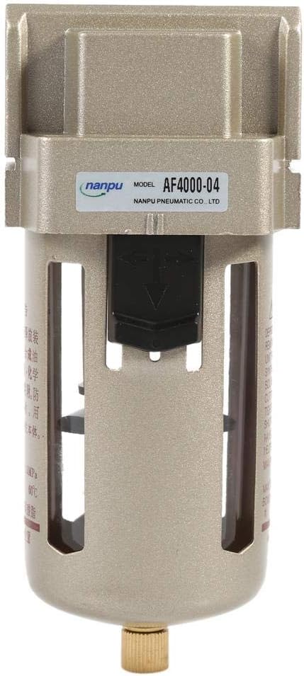 Moisture Trap Air Filter, 1/2 Inch Air Filter Compressor Water Moisture Trap Separator Regulator Accessories, Air-Compressor Accessories Parts