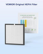 VEWIOR True HEPA Replacement Filter, Compatible A3 Air Purifier, H13 True HEPA Filter for A3 Air Cleaner