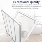 20"W x 24"H [Duct Opening Size] Steel Return Air Filter Grille - Removable Face/Door for 1 inch Filters -HVAC Vent Cover Grill - White [Outer Dimensions: 22 5/8"W X 26 5/8"H]