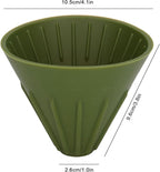 Silicone Coffee Dripper Collapsible Coffee Filter Foldable Silicone Coffee Dripper Portable Reusable Brewing Tool for Travel Camping Office Home Free Lightweight Easy Clean (Green)