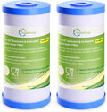 AQUALINK PP10BB-CC 5 Micron 10" x 4.5" Whole House Sediment Activated Carbon Water Filter Replacement for GE FXHTC, GXWH40L, GXWH35F, GNWH38S, RFC-BBSA, W50PEHD, DuPont WFHD13001