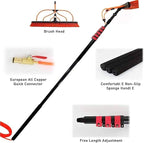 Spray Bar Kit Window Cleaning Brush, Outdoor Window Glass Solar Panel Cleaning,Extendable Cleaner For Greenhouse Roofs, Cleaning Photovoltaic And Solar Panels/35Cmbrushhead/12M/3,35cmbrushhead,3.6M/1