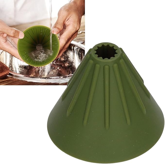 Silicone Coffee Dripper Collapsible Coffee Filter Foldable Portable Reusable Travel Camping Office Home Free Lightweight Easy Brew (Green)