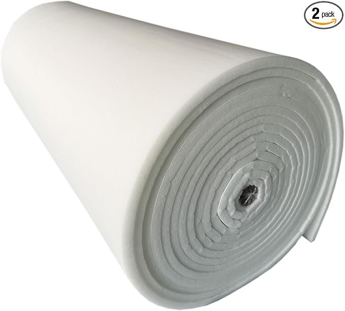 Spray Booth Ceiling Filter, High-Capacity Intake Air Filter for Downdraft Booths (2/case, 65" x 110")