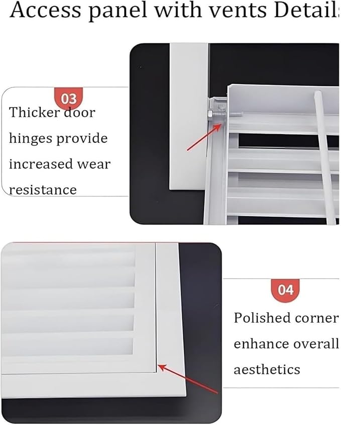 Decorative Return Air Grille Cover, Wall/Ceiling Vent Cover with Adjustable Design, Durables & Easy-to-Install for Home & Office, Cold Air Return Vent Cover(16x26in (41x66cm))