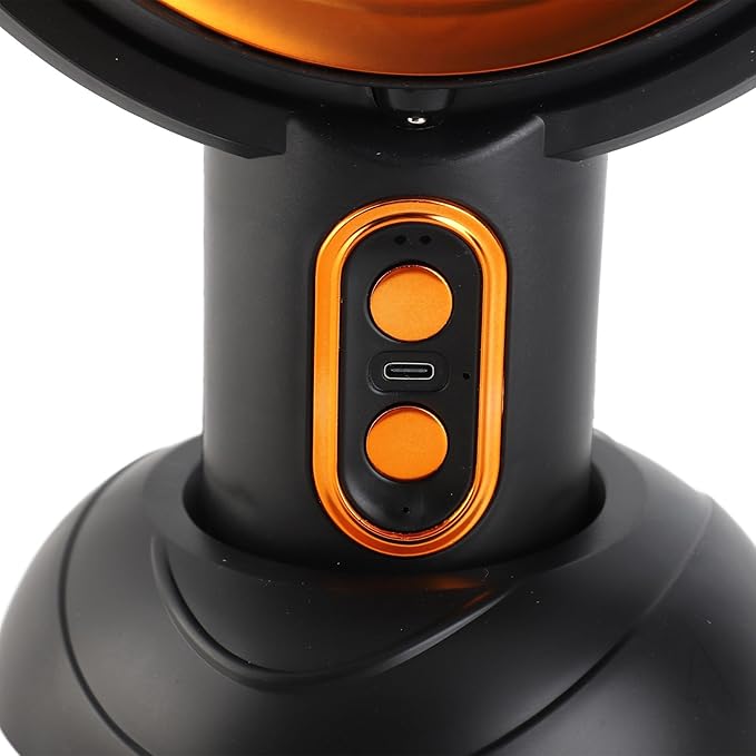 Rengue Desktop Range Hood, Portable Kitchen Exhaust Fan with Removable Filter and 2 Speed Gears, for Apartment Dormitory RV Camping Indoor Barbecue (Black Gold)